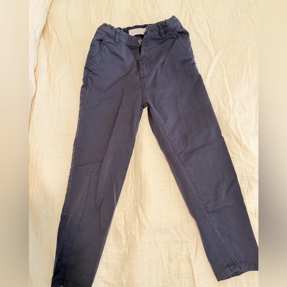 Zara Boys size 7 Navy Chino Pants